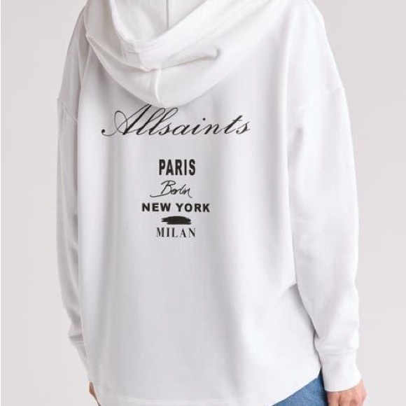 All Saints Women's Vita Etrie Screen Print Hoodie - Picture 2 of 6